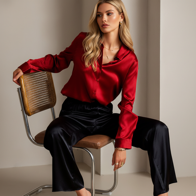 Camicia Satinata - L'Eleganza di Milano in Ogni Dettaglio