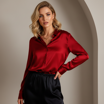 Camicia Satinata - L'Eleganza di Milano in Ogni Dettaglio