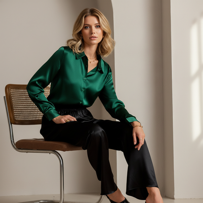 Camicia Satinata - L'Eleganza di Milano in Ogni Dettaglio