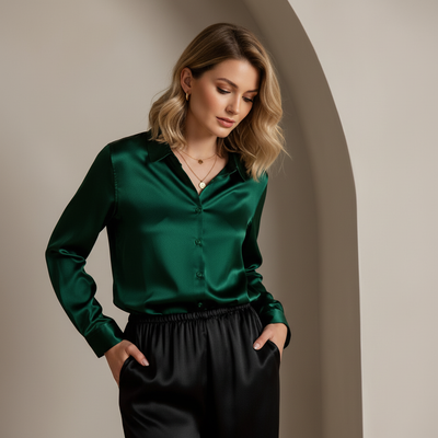 Camicia Satinata - L'Eleganza di Milano in Ogni Dettaglio